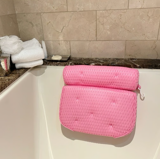 Luxury Bathtub Pillow - Aphrodite Wears Pink