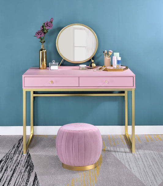 Coleen Vanity Desk with Mirror and Jewelry Tray